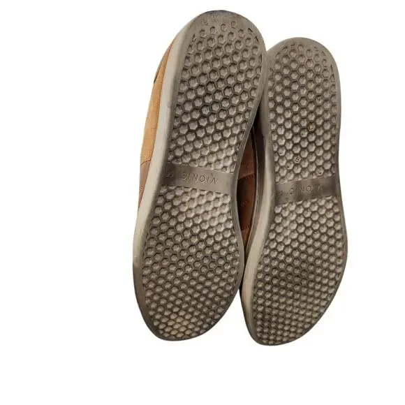 VIONIC JEROME MENS 11.5 CASUAL SNEAKERS TAN LEATHER SUEDE Y2K BOWLING 2000s - Picture 8 of 11